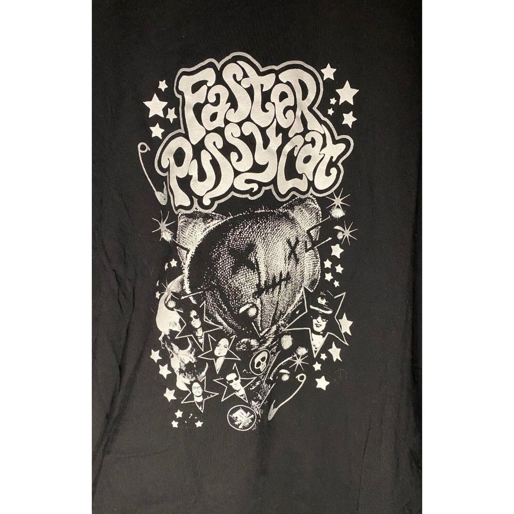 Faster Pussycat 2021 Tour T Shirt Concert 1989 GLAM METAL Band 2XL XXL - Picture 2 of 6